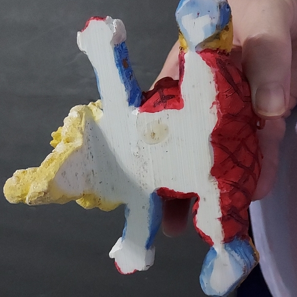 Santa Stocking Hanger some paint missing in back,chip on button in the back. - Picture 8 of 9